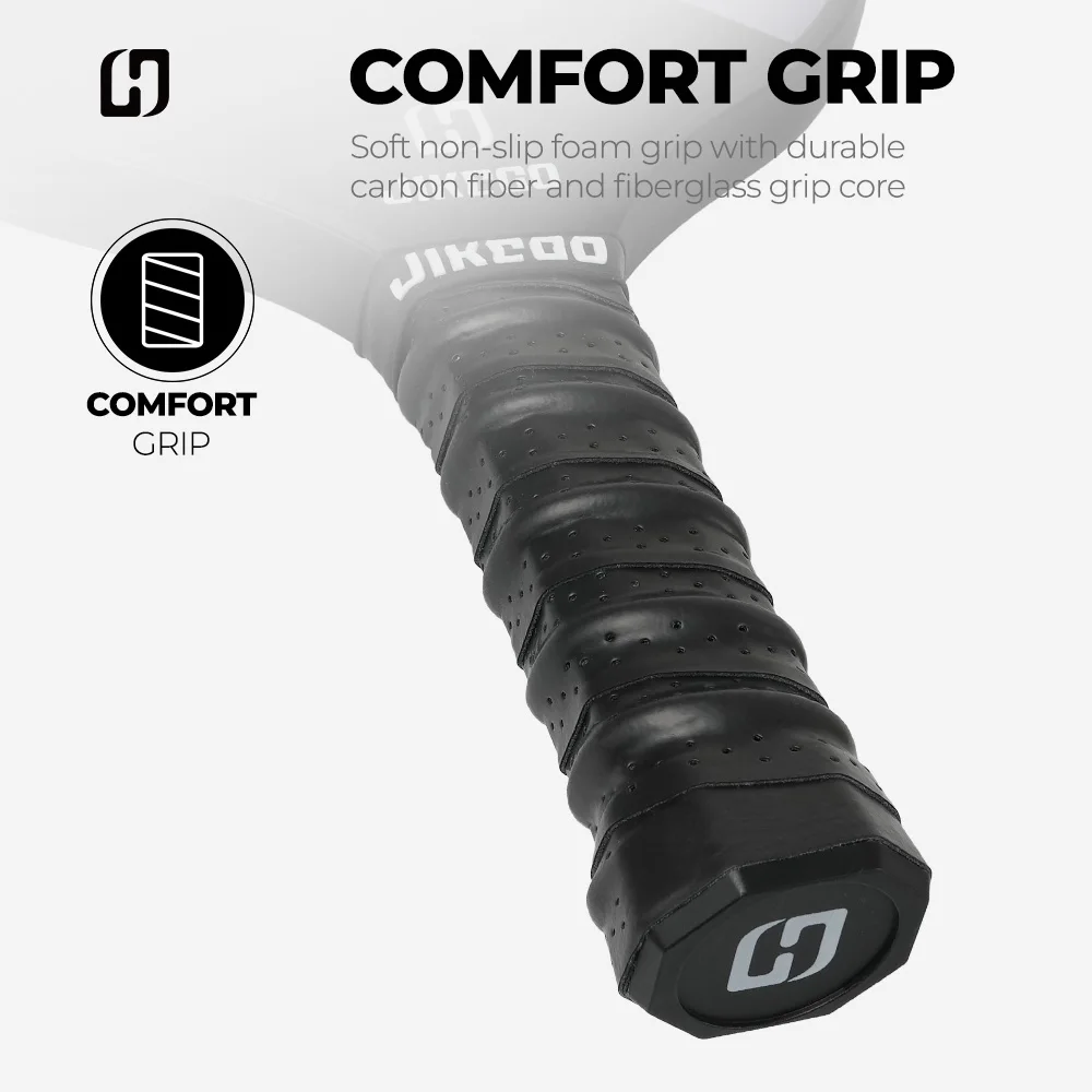 JIKEGO 16 мм термоформованная ручка для пиклбола из углеродного волокна 4 9 дюйма