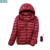 jnln women hooded down jacket ultralight camping trekking hiking waterproof packable winter jackets outdoor puffer thermal coat