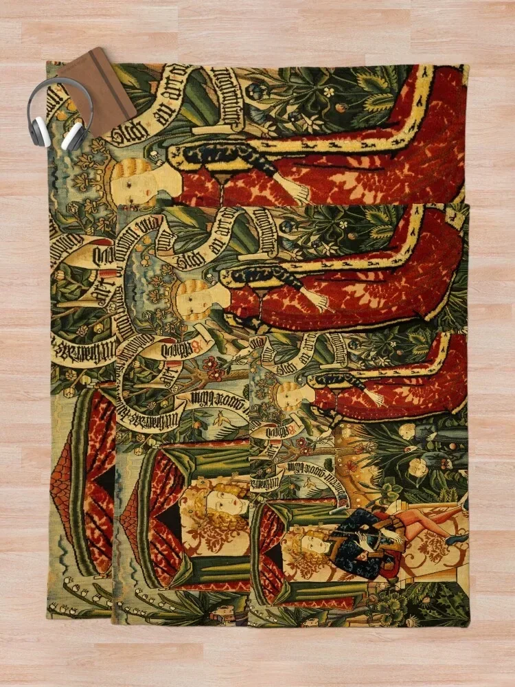 Два загада королевы Боба средневековый гобелен плед одеяло одеяла для пикника
