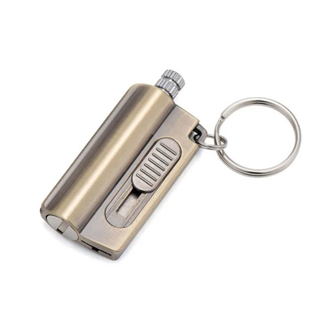 

Портативная керосиновая зажигалка с универсальным ножом, водонепроницаемый уличный инструмент для выживания, брелок с кремнем, огнем, стар...