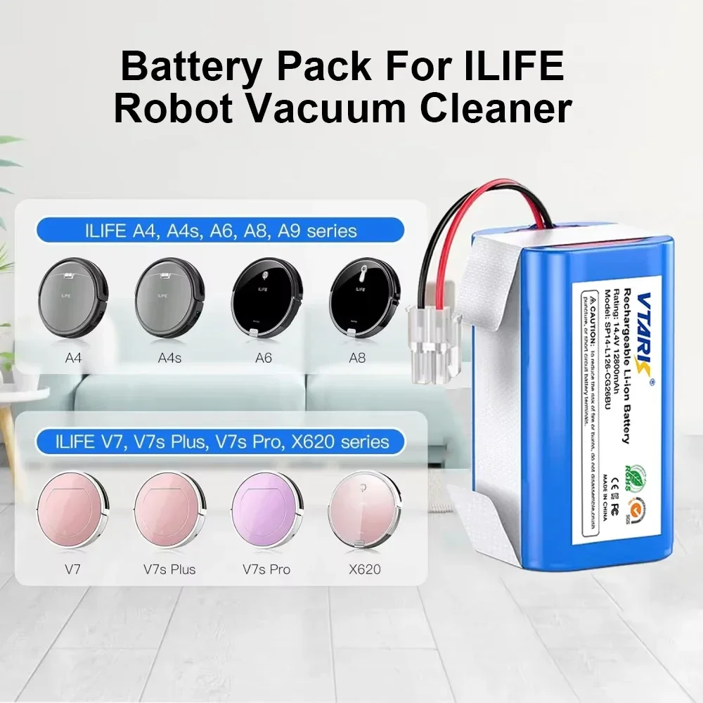 Аккумулятор для робота-пылесоса ILIFE 12800 мАч