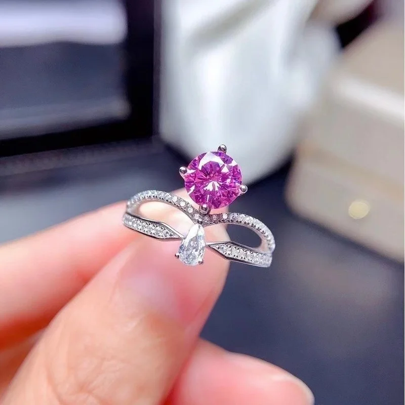 

Luxury Shinywater Drop Crown Zircon Opening Rings for Woman Korean Fashion CZ Wedding Engagement Ring 2022 Trends Jewelry Gift