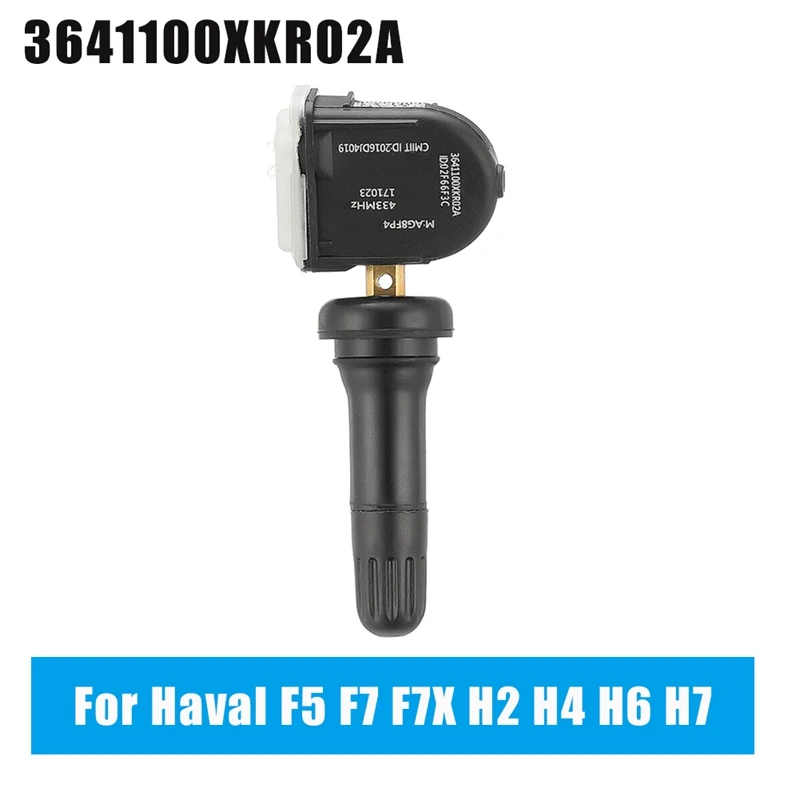 

1PCS TPMS Tire Pressure Monitoring Sensor 433MHZ for 2017-2020 Great Wall Haval F5 F7 F7X H7L H2S H4 H6 3641100XKR02A