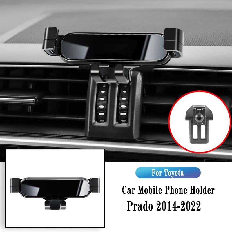 

Navigate Support For Toyota Prado Tx Vx Txl Sx 2014-2022 Gravity Navigation Bracket GPS Stand Air Outlet Clip Rotatable Support