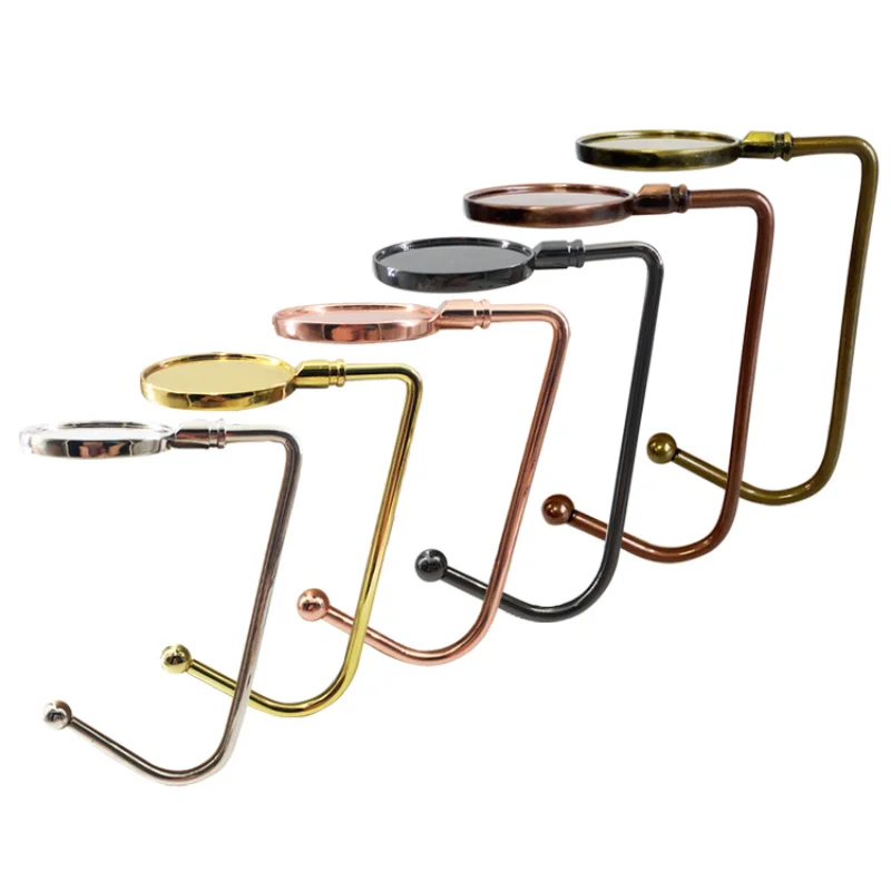 

Portable Folding Bag Hook Hanger Purse Handbag Holders Foldable Table Hook Women Handbag Organizer Office Desk Side Hook