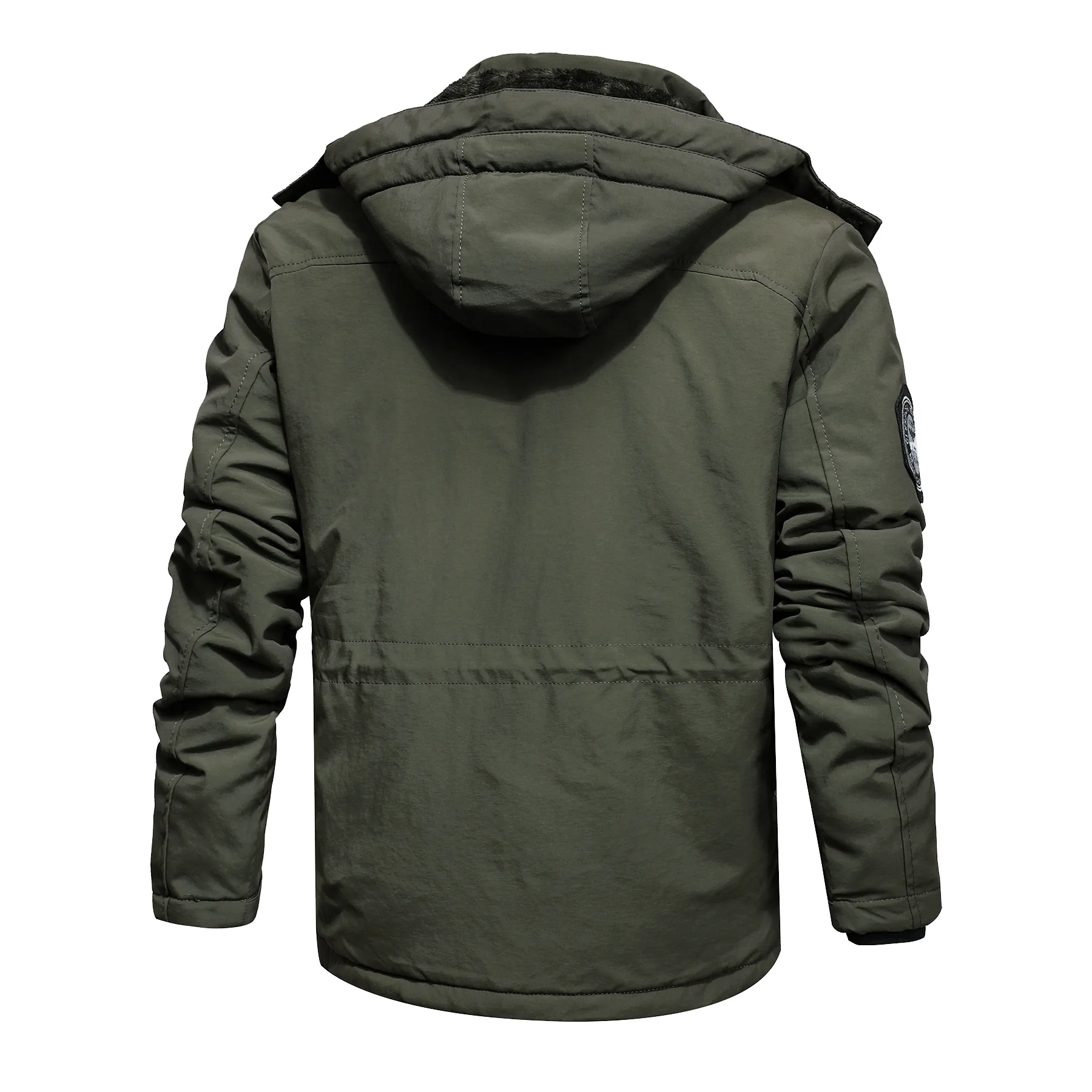 Men's Parka Winter Fleece Inner Jacket Coats Thick Warm Casual Parkas tactical bomber army Outwear Jackets Men Hooded Overcoat