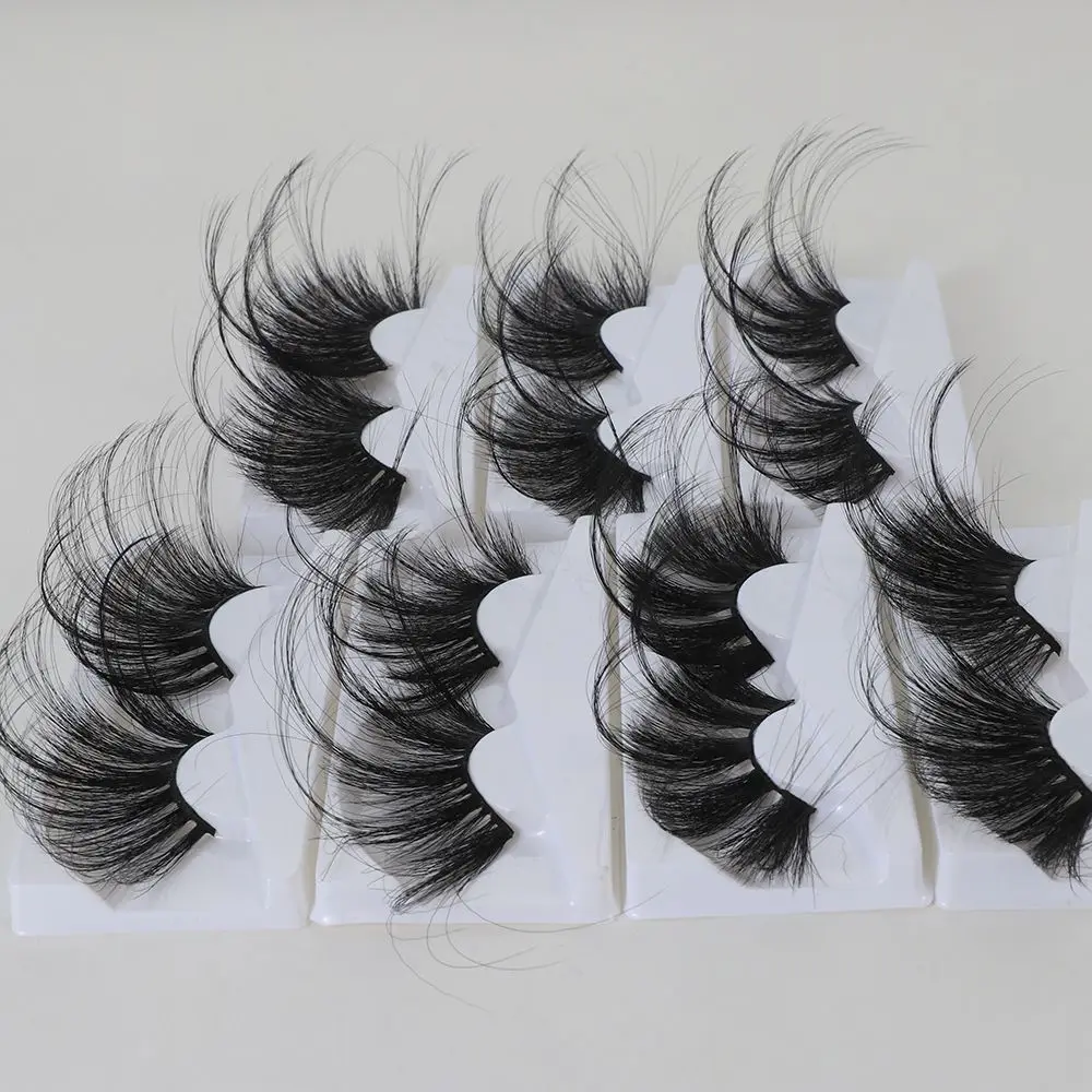 1 пара 70 мм 3D норковые ресницы ручной работы пушистые супер длинные эффектные