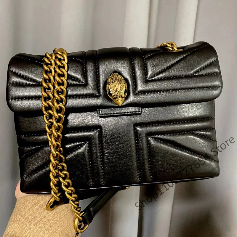 

2023 New Arrival Vintage Large Quilted Eagle Metal Women Shouder Bag High Quality Large Embroidery Leather Ladies Crossbody Bag