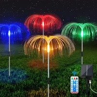 solar jellyfish light 7 color with remote control waterproof decor lamps stake light solar garden lighting patio pathway decor