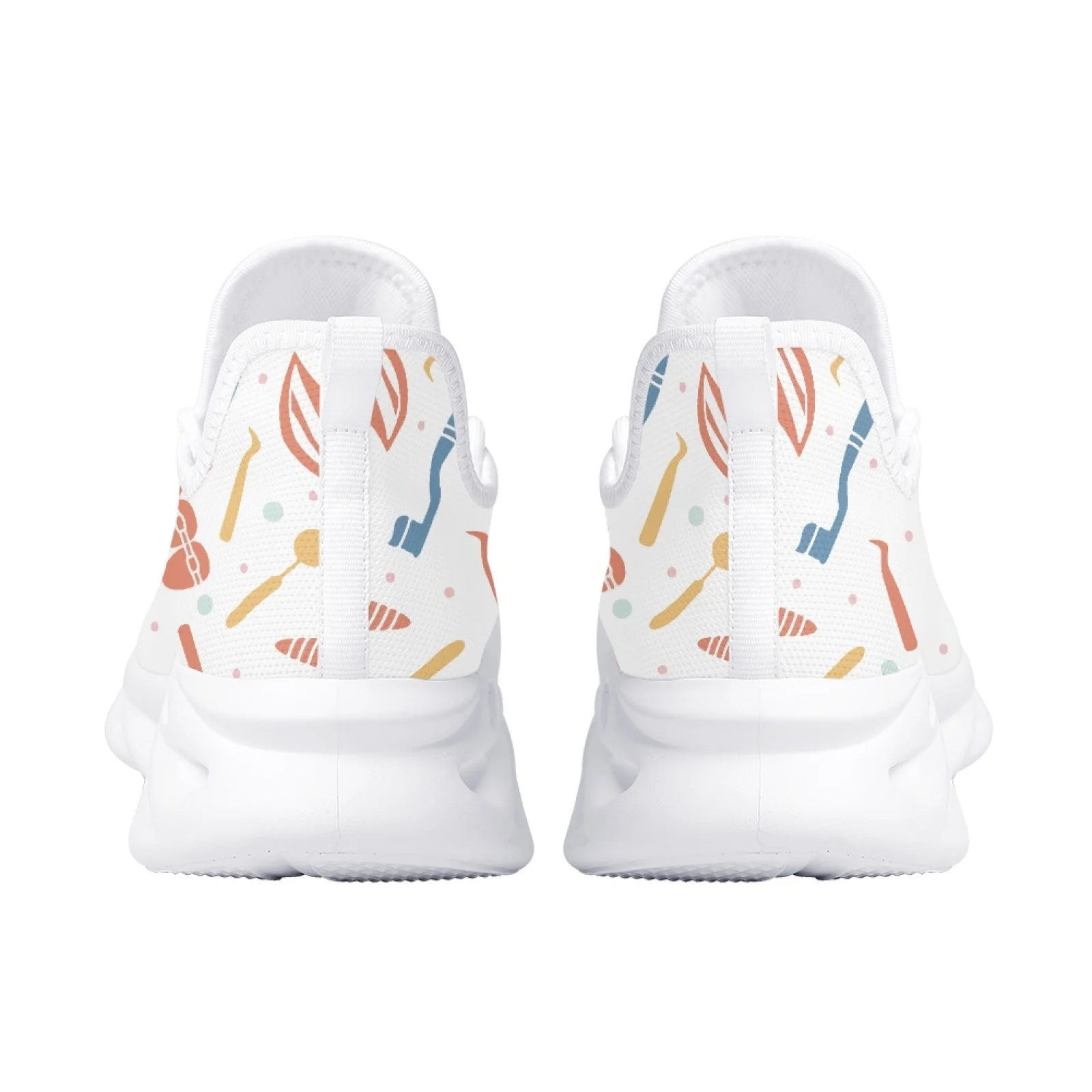 Belidome Women's Funny Dental Shoes Design Sneaker Tooth Dental Fairy Comfortable Running Shoes Mesh Walking Shoe Zapatos Mujer