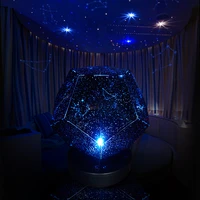 led star projector lamp children bedroom galaxy night light baby lamp decor rotating starry nursery sky planetary table lamp