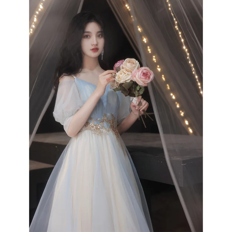 

Женское облегающее вечернее платье с аппликацией и рукавами-фонариками