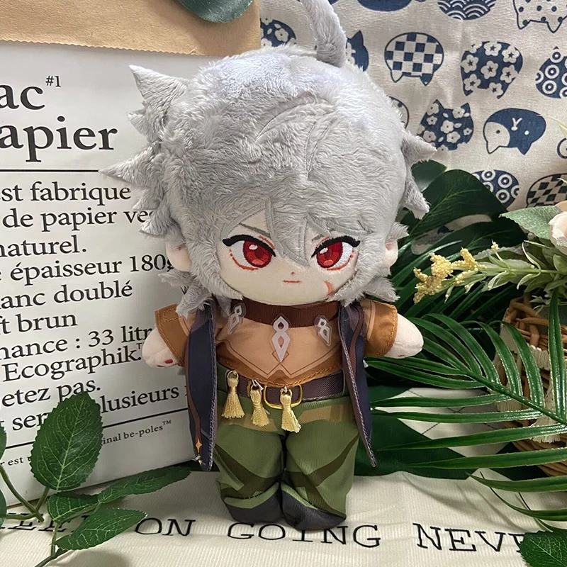 

Original Anime Genshin Impact Razor Cosplay Cute Cartoon Plush Stuffed Change Clothes Dolls Toy Puppet Naked Baby Gifts 20cm