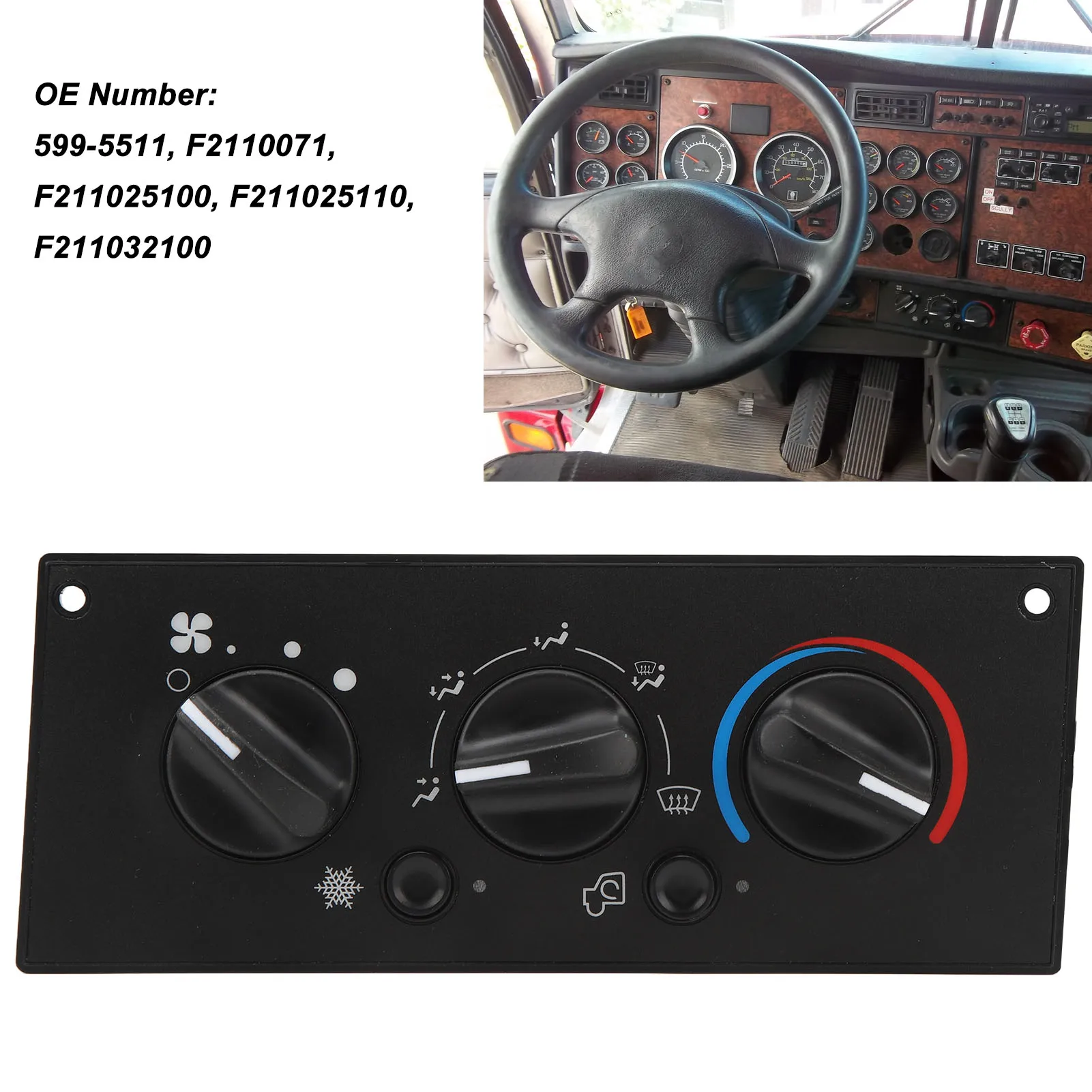 Сверхмощный модуль контроля климата F2110071 599 ‑ 5511 сборка нагревателя для Kenworth C500