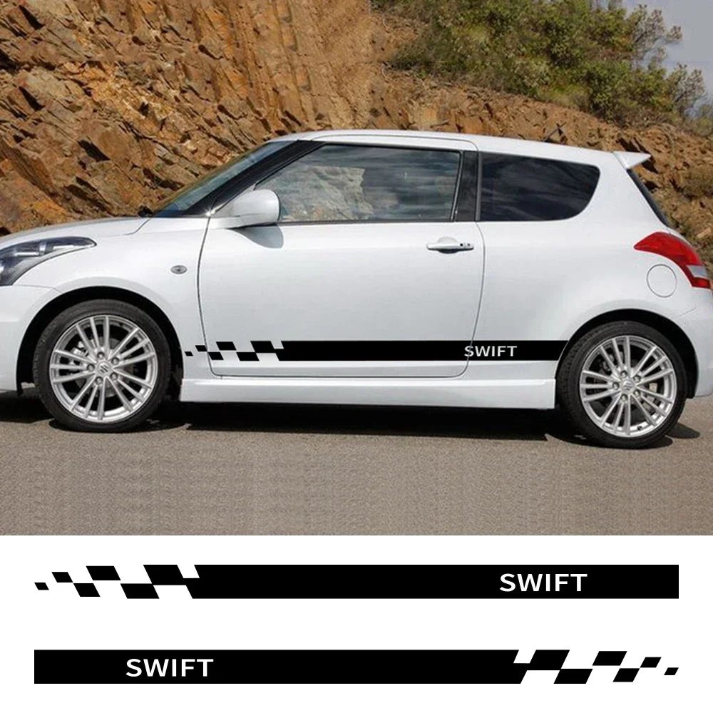 2 шт. виниловые наклейки на двери автомобиля Suzuki Swift