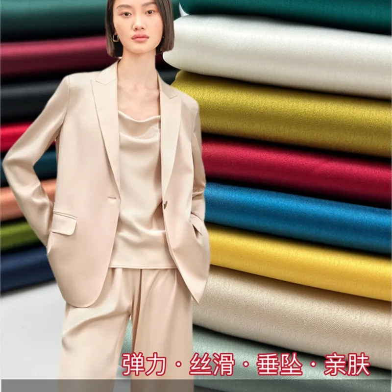 Двустороннее шелковое платье-Ципао из эластичной ацетатной ткани на весну и лето