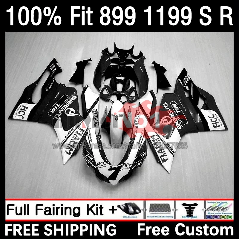 

OEM Injection For DUCATI 899 1199 S R Panigale 12 13 15 16 50No.92 899S 1199R 1199S 2012 2013 2014 2015 2016 Fairing black white