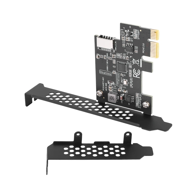 Плата расширения PCI Express 2 0 X1 USB 3 Gen1 TYPE-E Pcie Front Type-C Adapter Riser USB3.1 A-KEY 5Gb