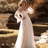 charming boho wedding dress a line sweetheart zipper appliques tea length bridal gowns for women custom made vestidos de noiva
