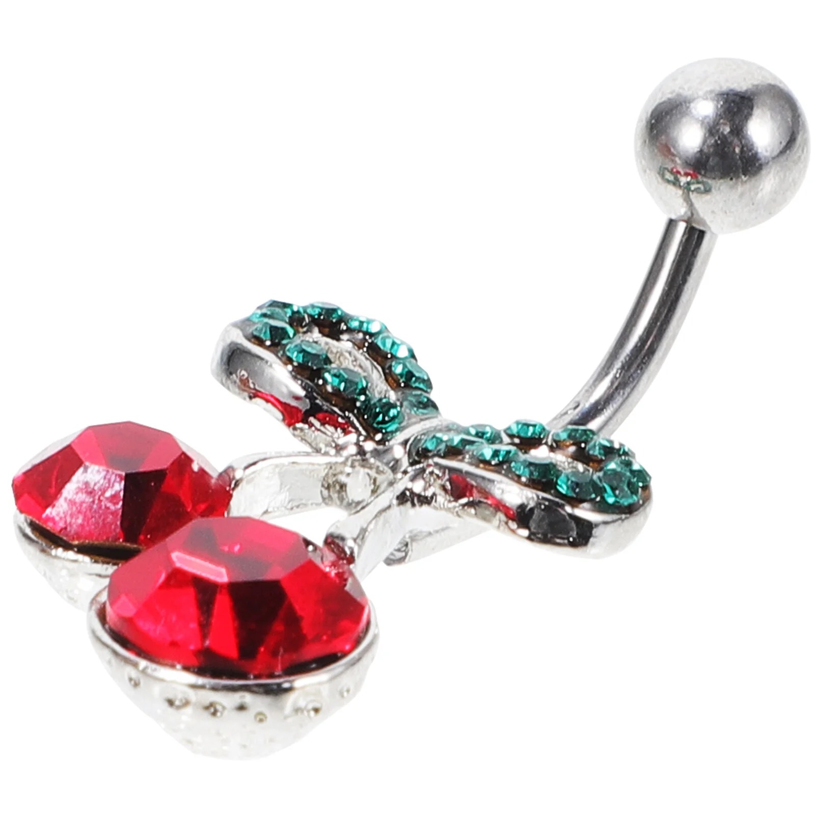 

Кольцо для пупка в виде вишни