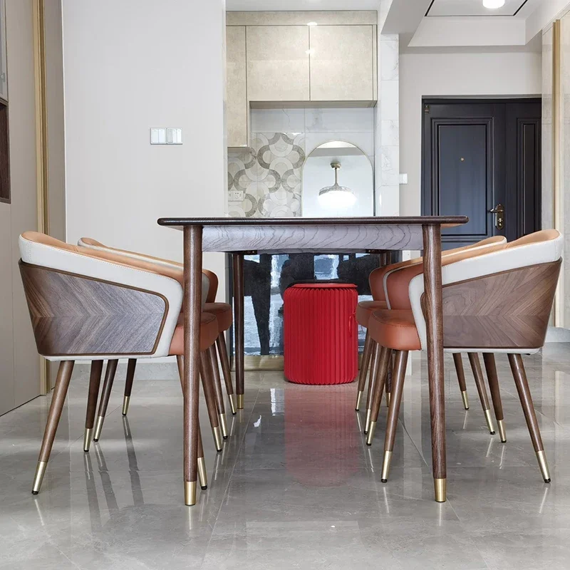 

Минималистичный обеденный стул в скандинавском стиле, роскошный дизайн, современное качество, современные стулья для отдыха, удобная кухонная мебель redwh