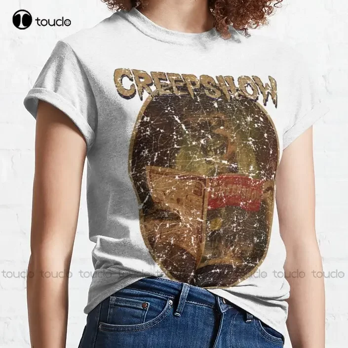 Creepshow - Vint Классическая футболка с белым воротником женская рубашка на заказ для