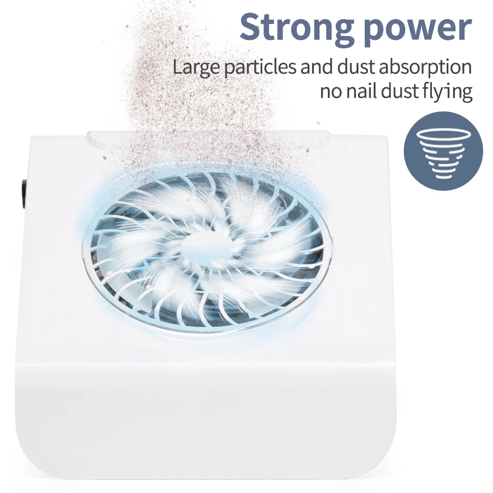 Пылесборник для ногтей CNHIDS Мощное всасывание пылесос маникюра Гель-лак розовая и