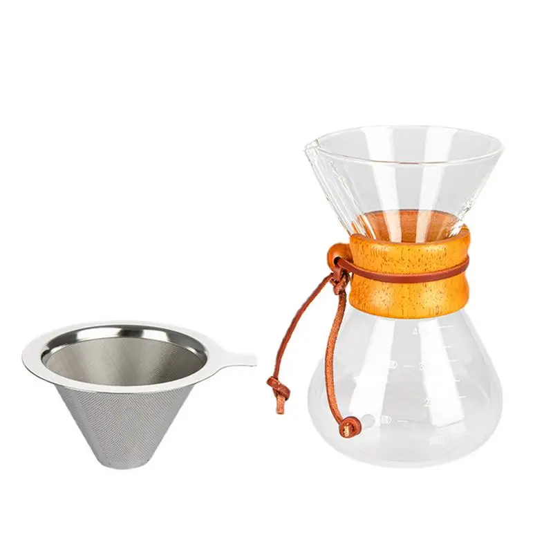 

Капельный кофейник 400 мл эффективная фильтрационная бумага без Кофеварка термостойкий стеклянный капельный чайник для кофе
