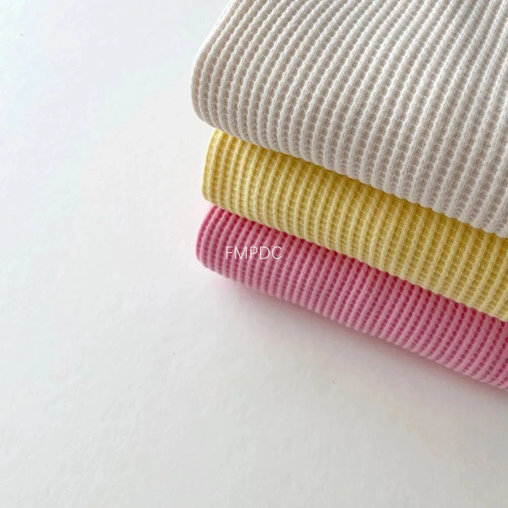 2022 Korean Baby Cotton Kintting Clothing Sets Mock Two-piece Waffle Cotton Kids Boys Girls Clothes Sets Tracksuit Tops+Pants