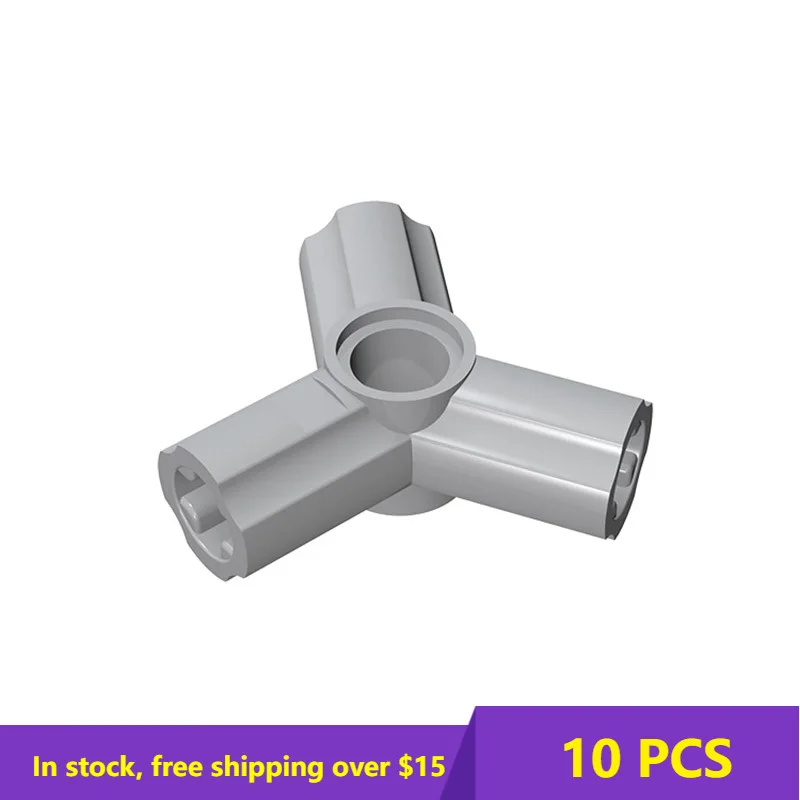 

10 шт., кубики MOC, сборные детали, 10288, трехходовой разъем, строительные блоки, творческие блоки «сделай сам», режим россыпью