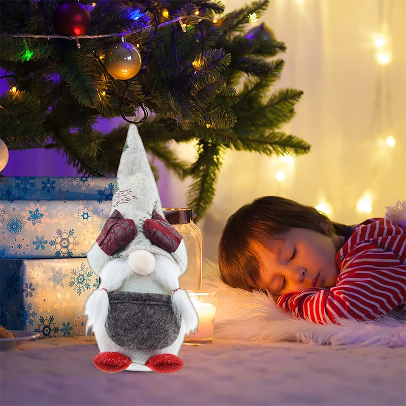 Рождественские гномы с глазами покрытые ручной работы плюшевые шведские