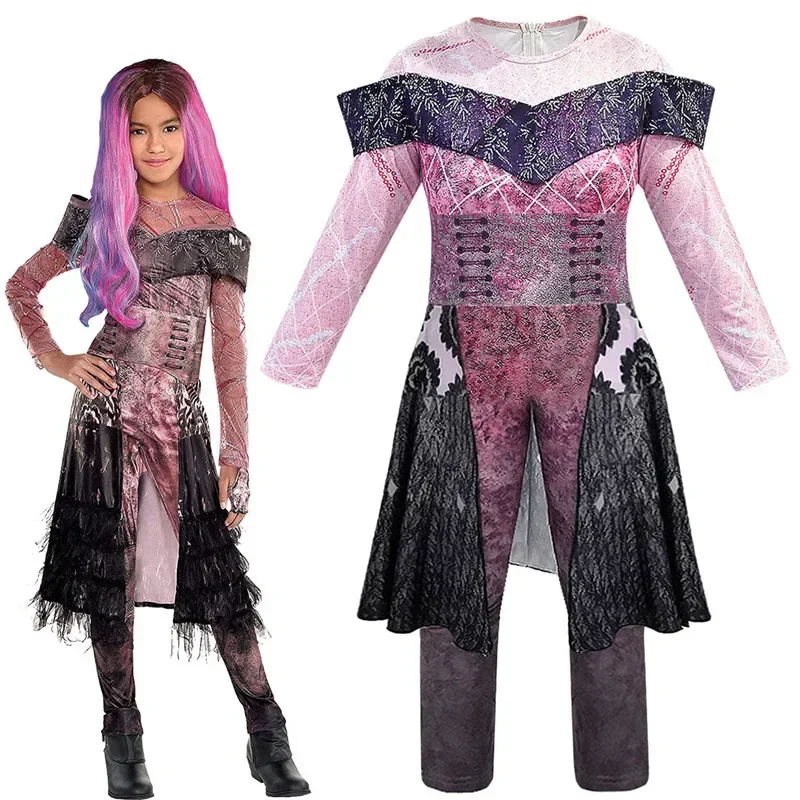 Детская одежда костюмы королевы Одри Эви для девочек потомки 3 Корона Скипетр