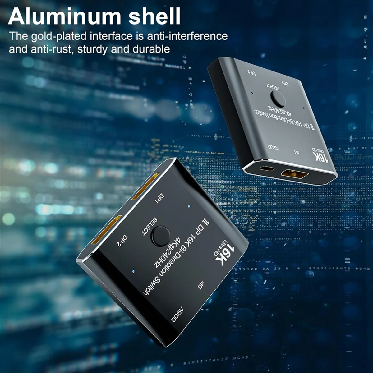 Двунаправленный сплиттер DP16K 8K @ 120 Гц 4K 240 преобразователь для нескольких