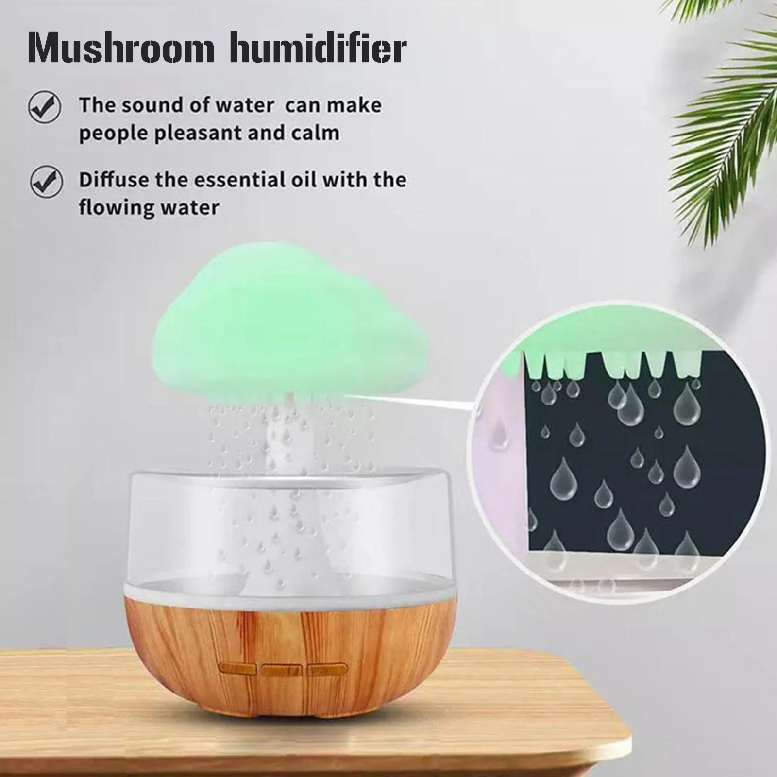 

Ароматический диффузор в виде грибов, 2000 мАч, USB