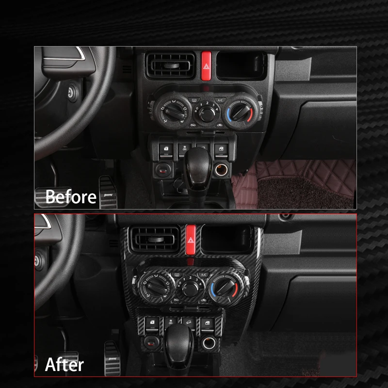 Настоящее углеродное волокно для нового Suzuki Jimny JB64/JB74 центральная кнопка