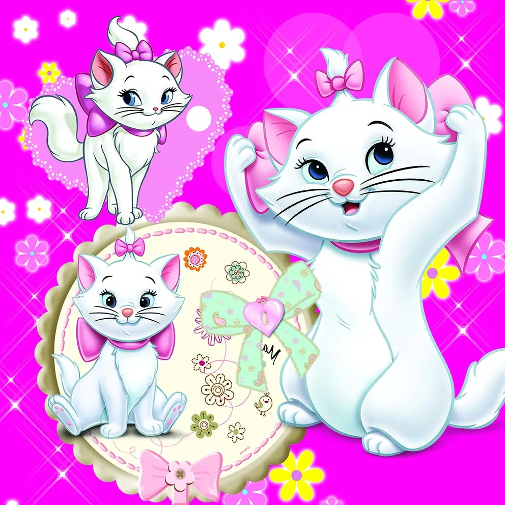 Виниловый фон для фотосъемки с изображением кошек-Марей |