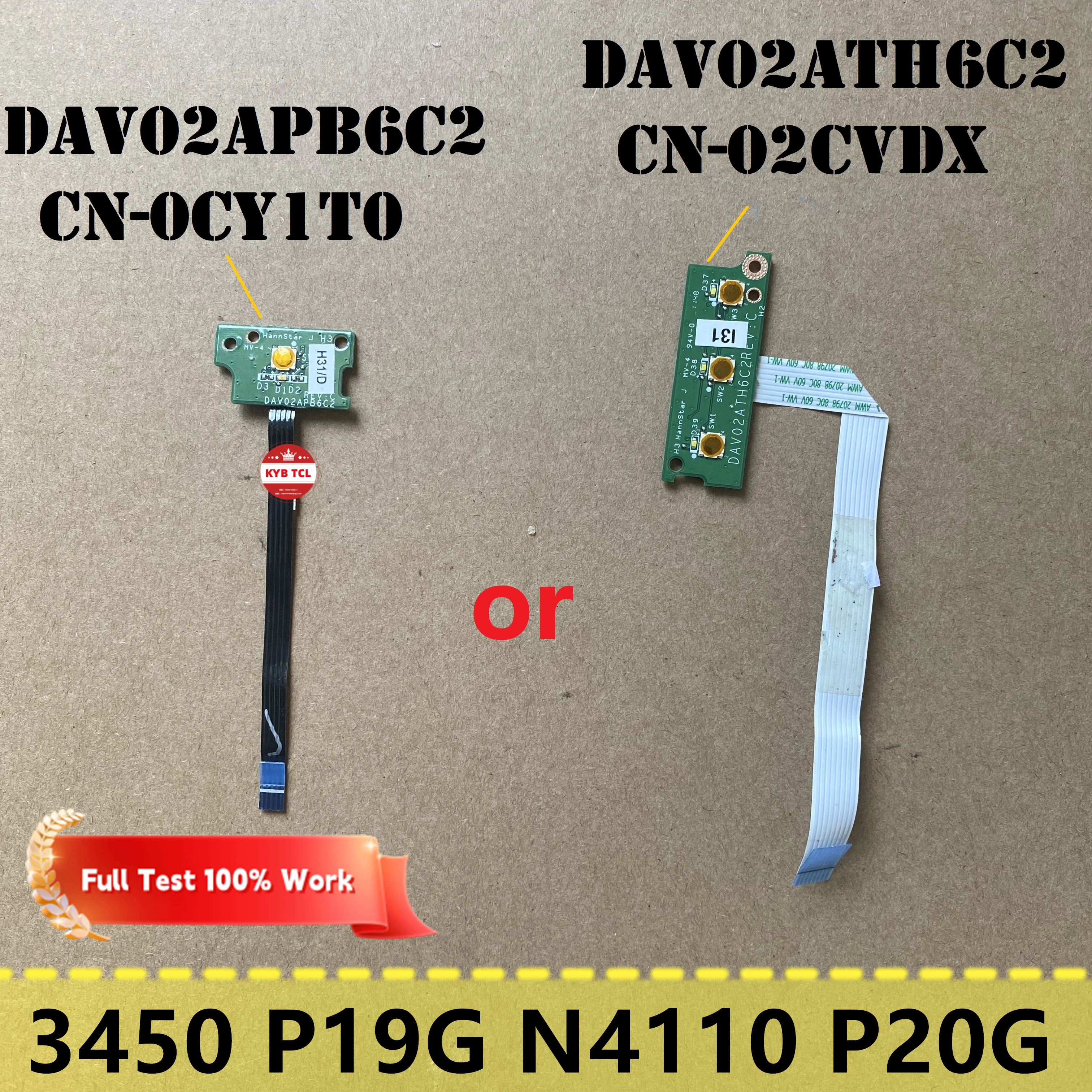 Для Dell Vostro 3450 P19G N4110 P20G плата переключателя питания или Мультимедийная панель