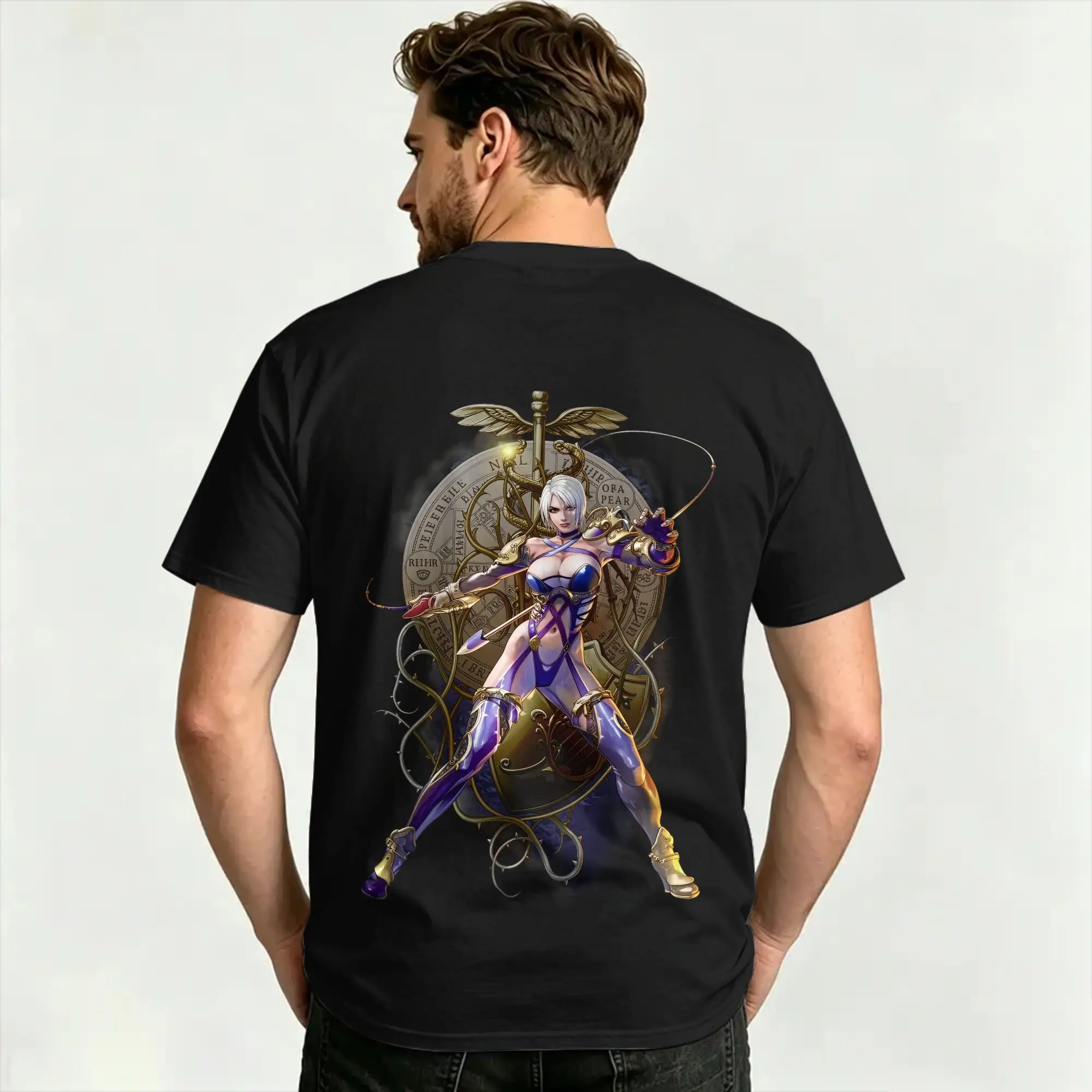 Фото Повседневная футболка Beach Soulcalibur VI Ivy Fashion, хлопковая футболка для пар, эстетичная одежда с короткими рукавами №5