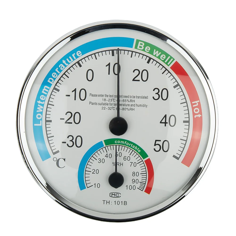 

Thermo-hygromete Thermometer 1/2/4/6pcs Control For Kitchen Humidity Hygrometer Indoor Basement Bathroom Colored Scale