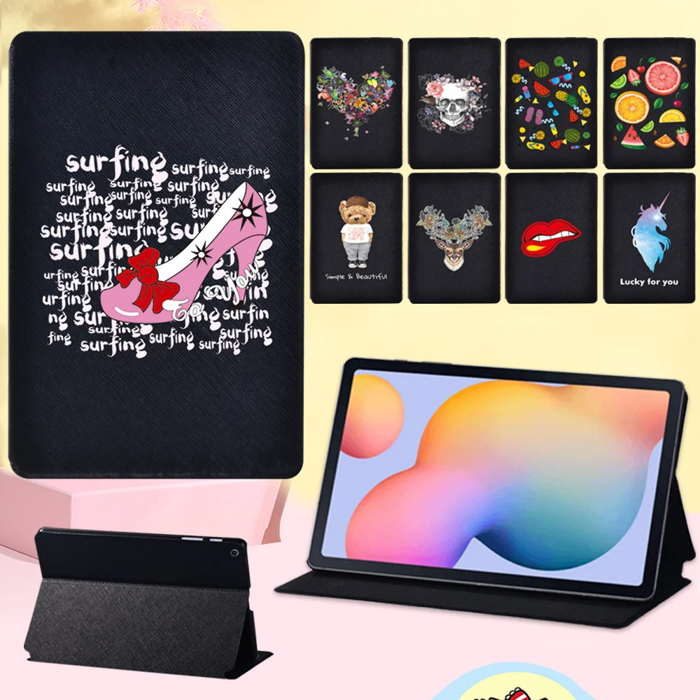 

Folio Tablet Case for Samsung Galaxy Tab S6 Lite P610 P615 10.4 Inch Various Pattern Leather Stand Cover Flip Protective Shell