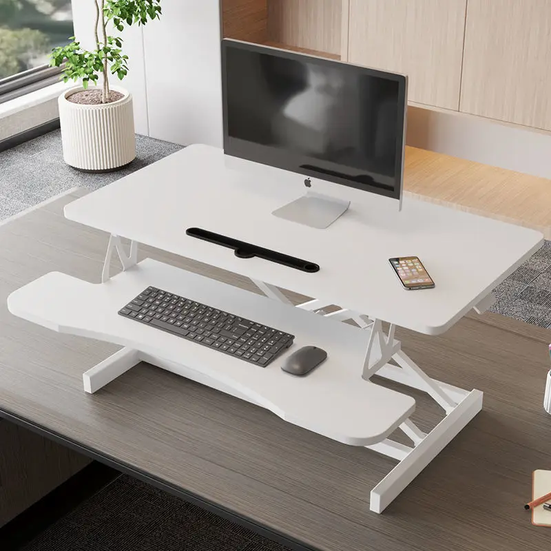 

Standing Computer Lifting Table Desktop Computer Desk Foldable Notebook Upper Table