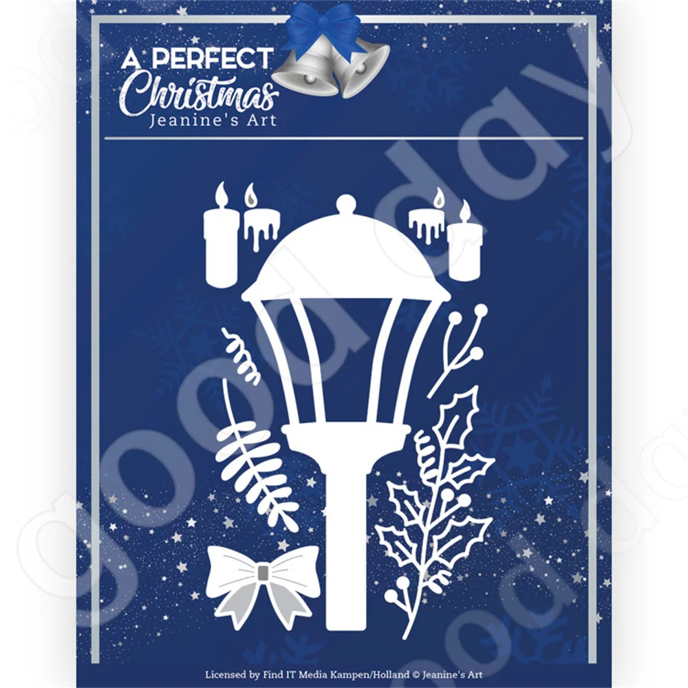 

Christmas New 2022 Arrival Vintage Street Light Metal Cutting Dies Scrapbook Diary Decoration Embossing Template Handmade