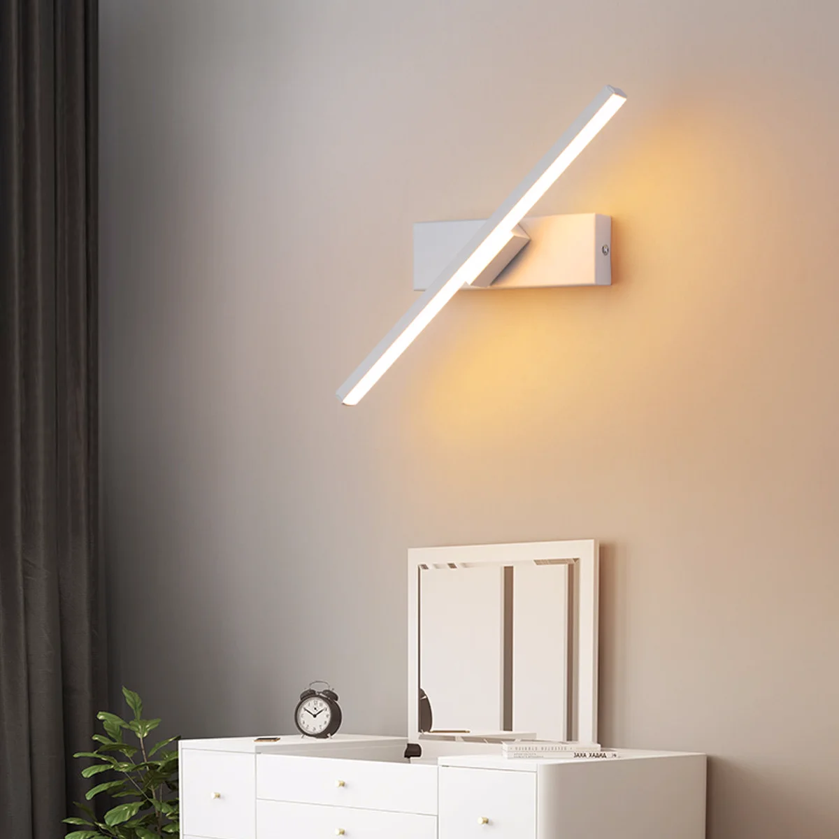 

LED Rotary Light Touch Switch Bedroom Bedside Wall Light