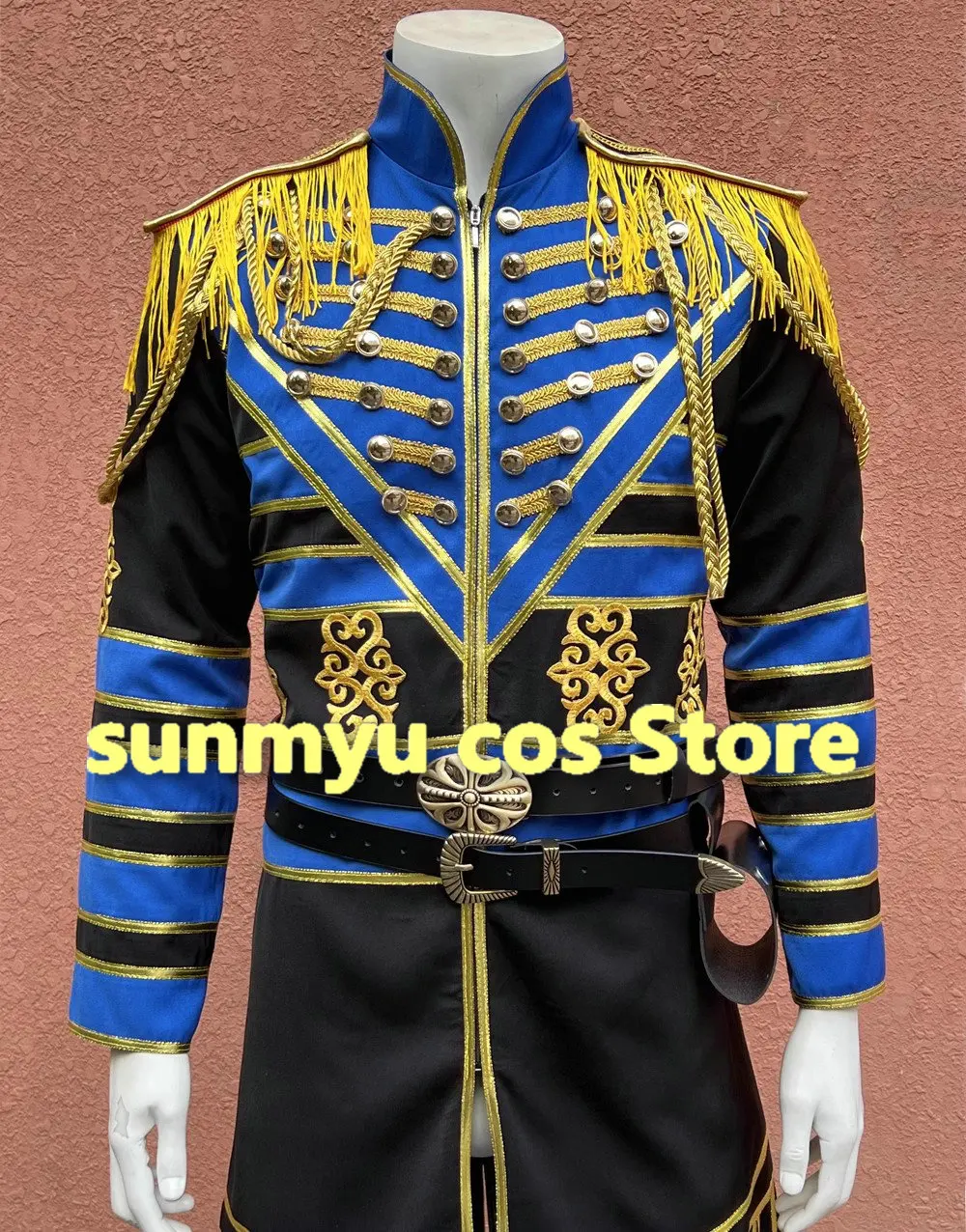 Костюм для косплея Ohsama Sentai King Ohger Ohkuwagata голубое пальто Rakuresu Hasuti