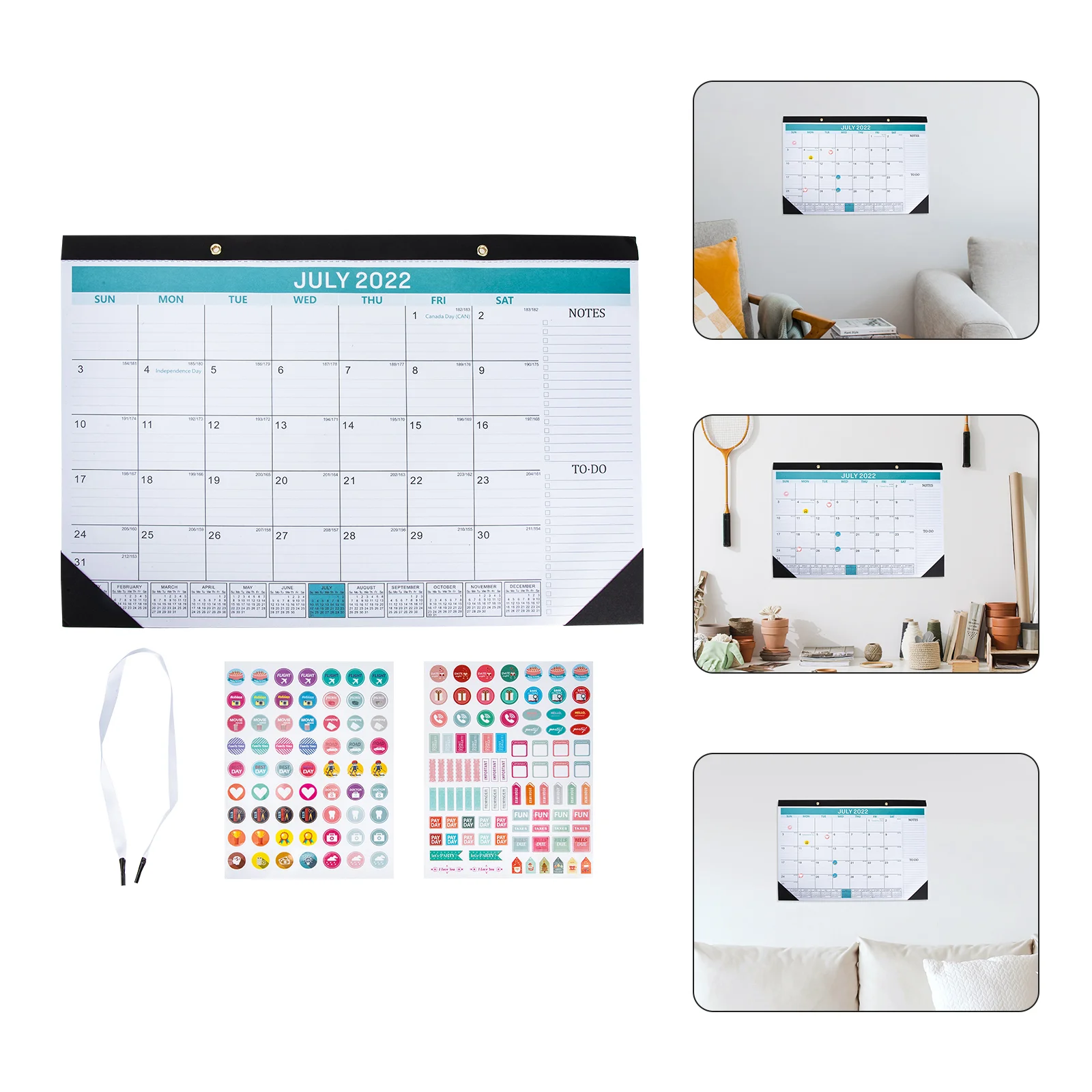 

1 Set of Creative Schedule Planning Calendar Monthly Organizer Household Wall Calendar