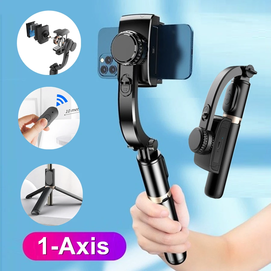 Монопод для селфи стабилизатор смартфона 1 ось Bluetooth подходит мобильных