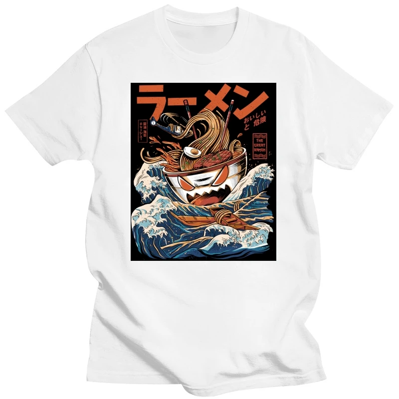 Футболка Kanagawa Wave Angry Lamian Surfing On Great высококачественная японская футболка с