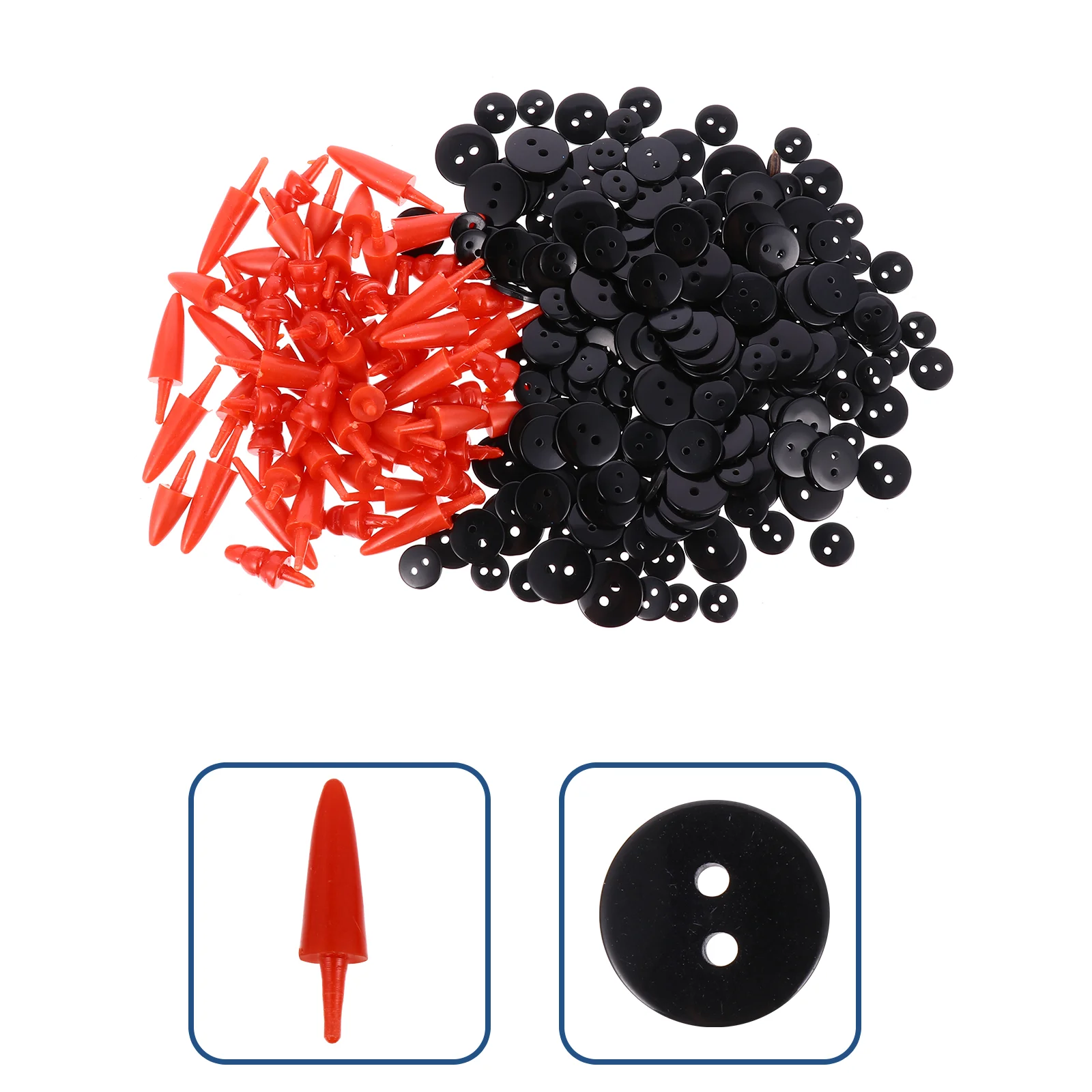 

Snowman Kit Diy Christmas Accessories Craft Making Buttons Minihat Decorating Craftsbuilding Set Ornament Carrot A Build Noses