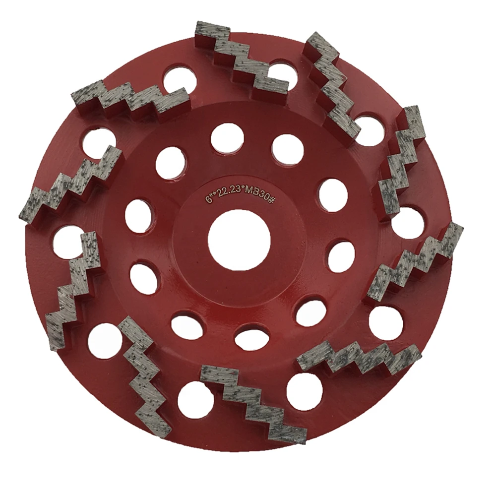 Ромбовидные сегменты GD89 зигзагообразные 6-дюймовый алмазный шлифовальный диск 22