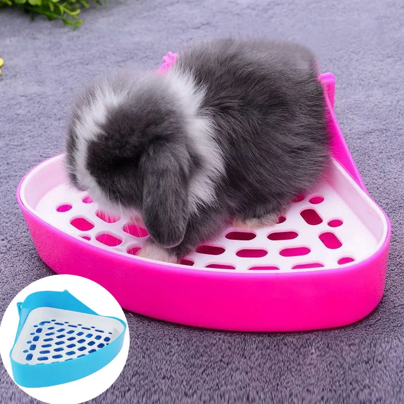 

Small Animal Pet Toilet Guinea Pig Chinchillas Ferret Hygienic Tray Rabbits Pee Toilet Bowl with Tray for Bathroom Rabbit Litter